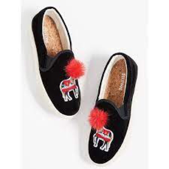 Soludos | Women's Velvet Show Pony Sneaker Black Size 9.5 - Picture 3 of 6